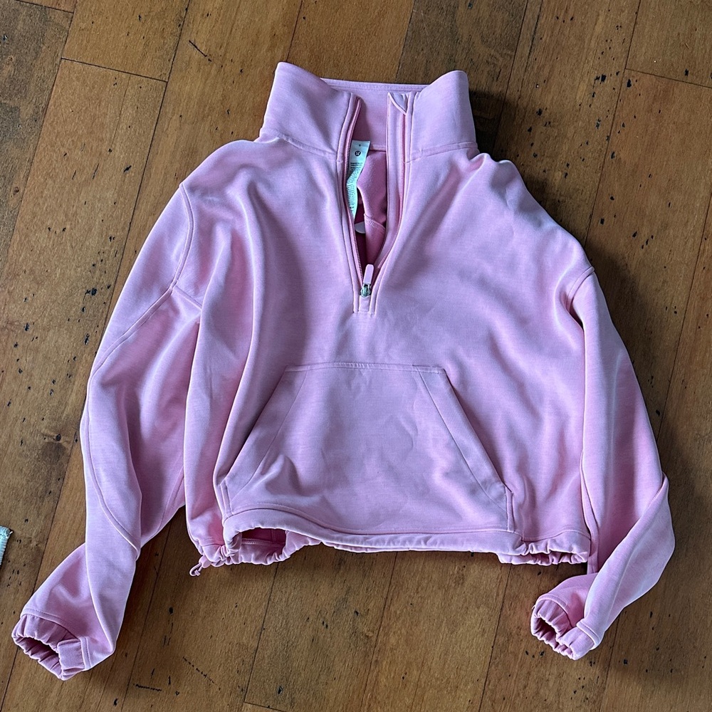 Lululemon Pink Half-Zip Women's Sweater